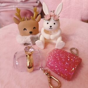 Pocketbac Sanitizer Holder Bundle bunny reindeer ring